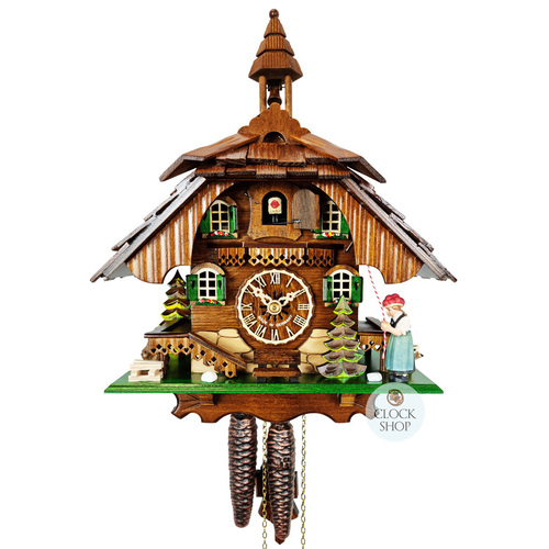 Bell Ringer 1 Day Mechanical Chalet Cuckoo Clock 31cm By ENGSTLER image