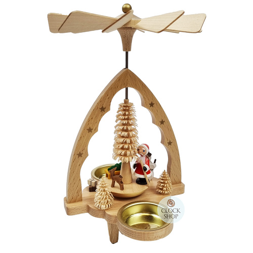20cm Santa & Snowman Christmas Pyramid By Richard Glässer image