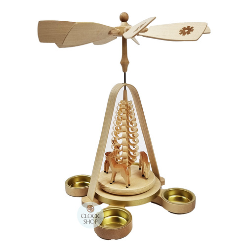 28cm Deer Christmas Pyramid By Richard Glässer image