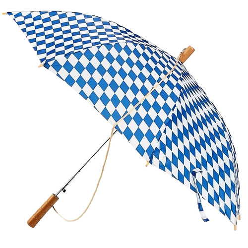 Blue & White Bavarian Umbrella