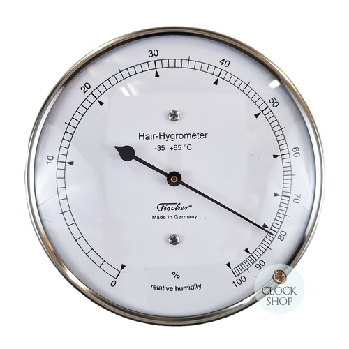 10.3cm Stainless Steel Hair Hygrometer By FISCHER image