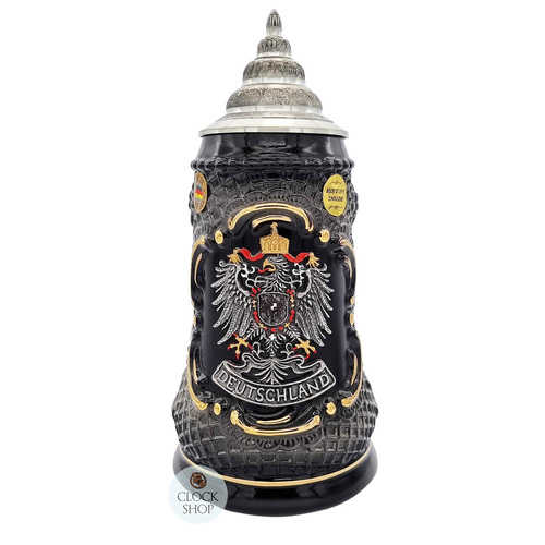 Deutschland Pewter Coat Of Arms Eagle Crest Beer Stein 0.5L By KING image