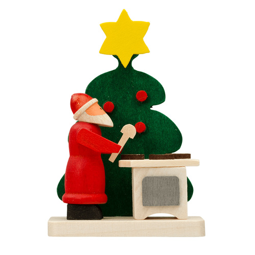 6cm Santa With Gingerbread By Graupner image