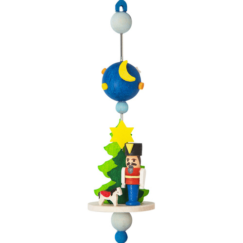 11cm Nutcracker Spindle Hanging Decoration By Graupner image