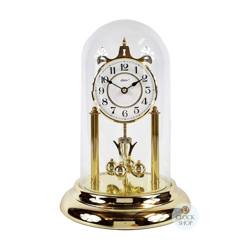 30cm Gold Anniversary Clock With White Embossed Dial By HALLER image