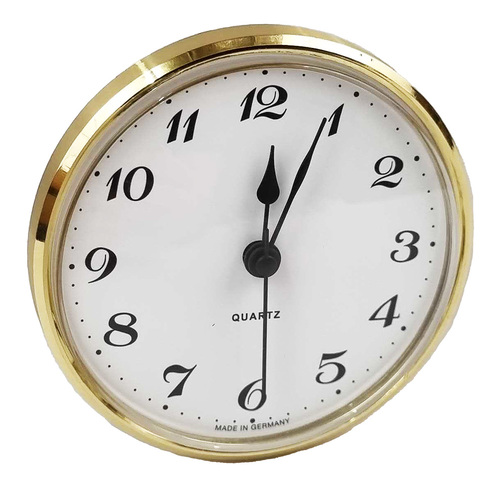 Round Arabic Gold 85mm - Quartz Clock Movement 