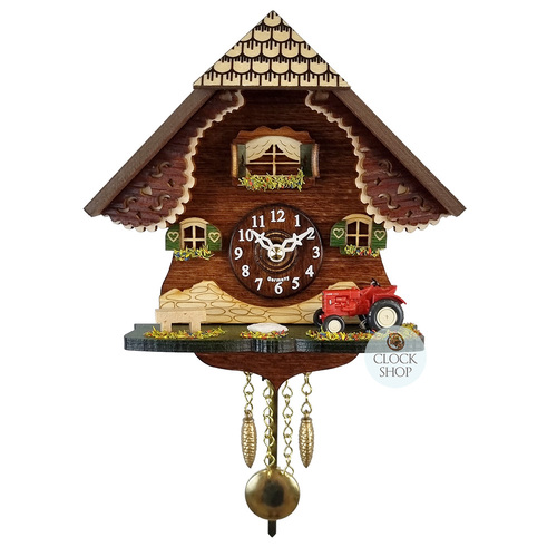 Forest Cabin Battery Chalet Kuckulino With Tractor 16cm By TRENKLE image