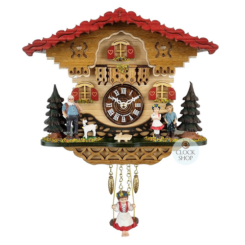 Heidi House Battery Chalet Kuckulino With Swinging Doll 18cm By TRENKLE