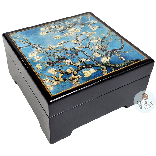 Wooden Musical Jewellery Box - Almond Blossom By Van Gogh (Vivaldi - Spring) image