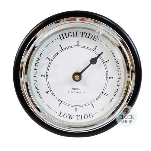 17cm Black Quartz Tide Clock By FISCHER