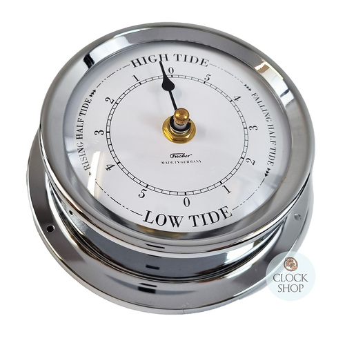 12.5cm Chrome Quartz Tide Clock By FISCHER image