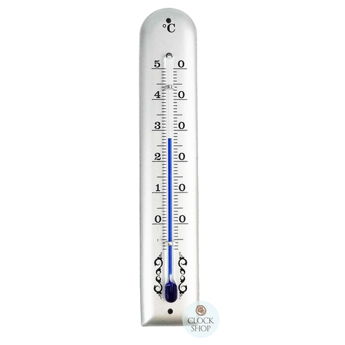 12.5cm Silver Thermometer Round Top By FISCHER  image