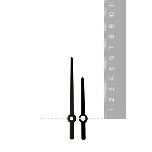 Black Pointer Euroshaft UTS Quartz Hands (60mm & 40mm) image