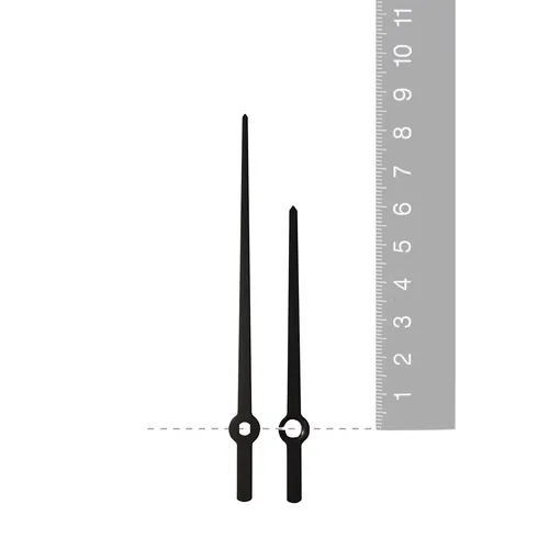 Black Pointer Euroshaft Quartz UTS Hands (85mm & 60mm) image