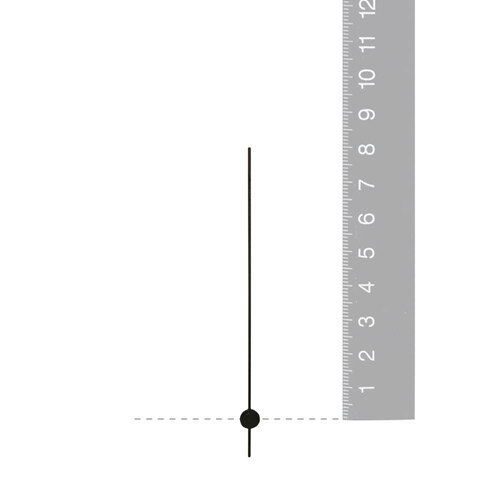 Black Euroshaft Quartz Seconds Hand (80mm) image