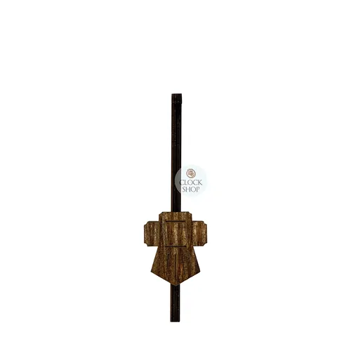 Small Walnut Chalet Style Novelty Quartz Clock Pendulum (110mm) image
