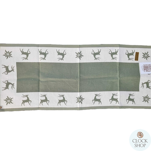 Green Reindeer Table Runner By Schatz (100cm) image