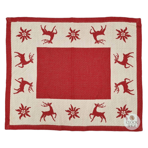 Red Reindeer Placemat By Schatz (40 x 50cm) image