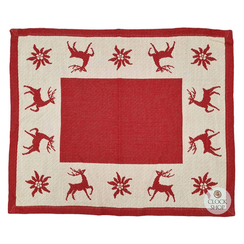 Red Reindeer Placemat By Schatz (40 x 50cm)
