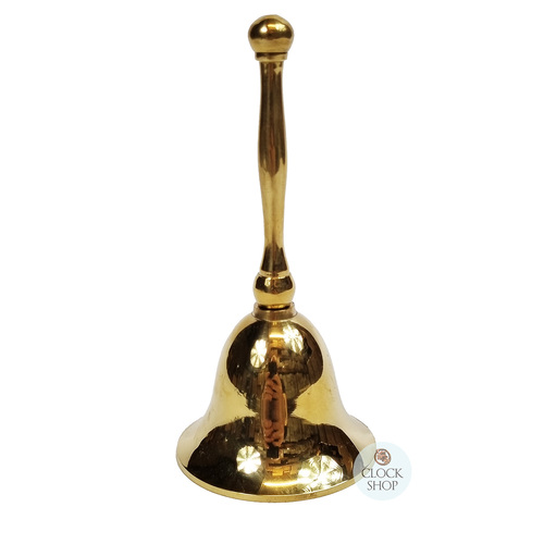 Brass Table Bell With Plain Handle 