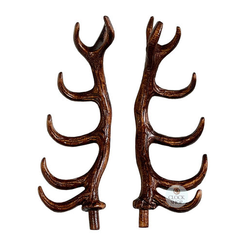 115mm Wooden Cuckoo Clock Antlers To Suit HÖNES Clock (Detailed) image