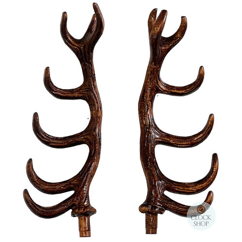 135mm Wooden Cuckoo Clock Antlers To Suit HÖNES Clock (Detailed) image