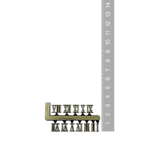 9mm Gold Roman Numerals image