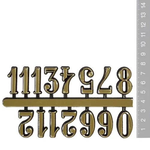 30mm Gold Arabic Numerals