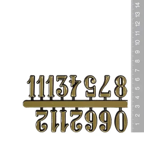 25mm Gold Arabic Numerals