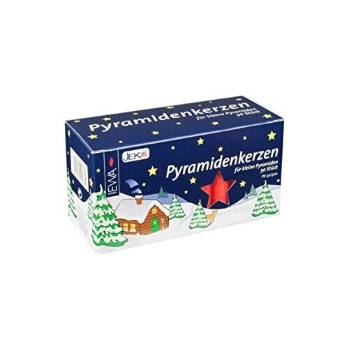 Box Of 50 Red Candles (14mm Diameter) image