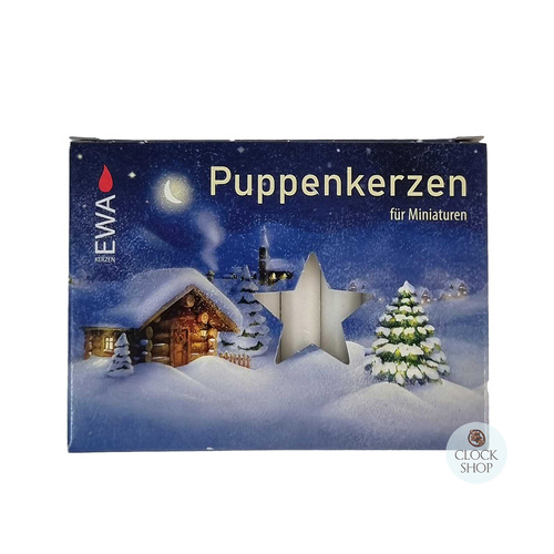 Box Of 20 White Candles (10mm Diameter) image