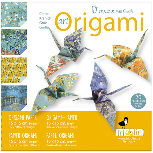 Art Origami- Crane (Vincent Van Gogh)