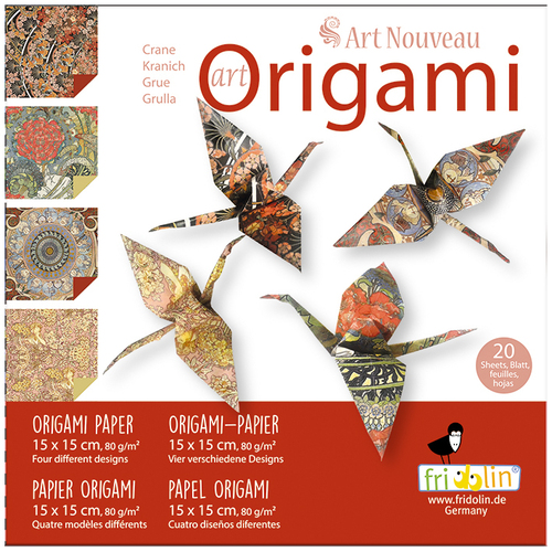 Art Origami- Crane (Art Nouveau)
