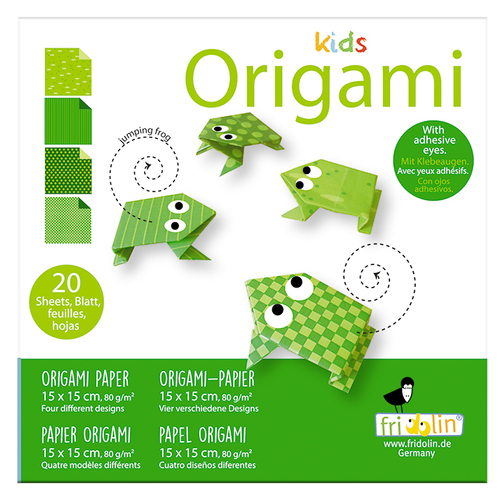 Kids Origami- Jumping Frog image