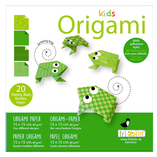 Kids Origami- Jumping Frog