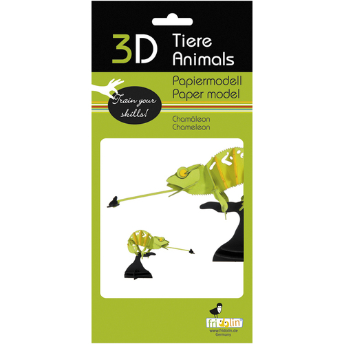 3D Paper Model- Chameleon image