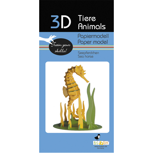 3D Paper Model- Seahorse