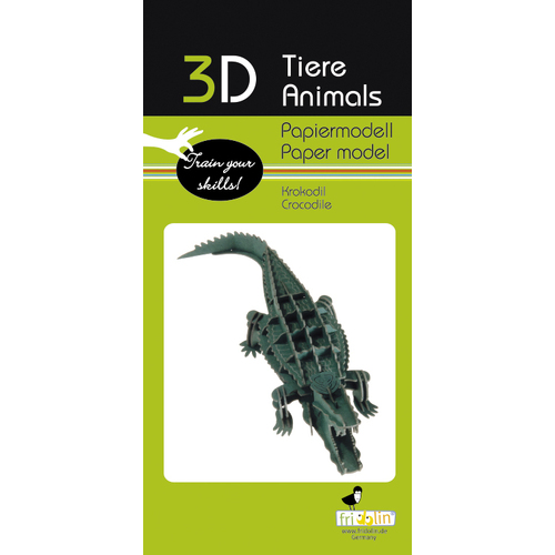 3D Paper Model- Crocodile