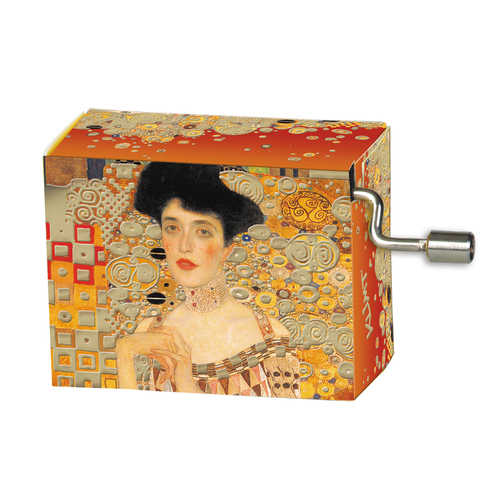 Classic Art Hand Crank Music Box- Adele Bloch-Bauer By Klimt (Free As The Wind)