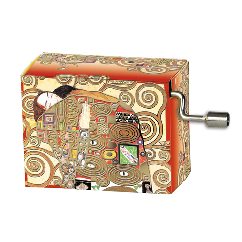 Classic Art Hand Crank Music Box- Fulfilment By Klimt (Beethoven- Fur Elise)