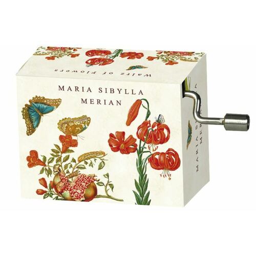 Classic Art Hand Crank Music Box- Maria Sibylla Merian (Tchaikovsky-Waltz Of The Flowers) image