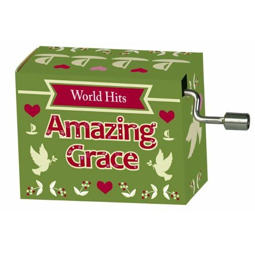 World Hits Hand Crank Music Box (Amazing Grace)