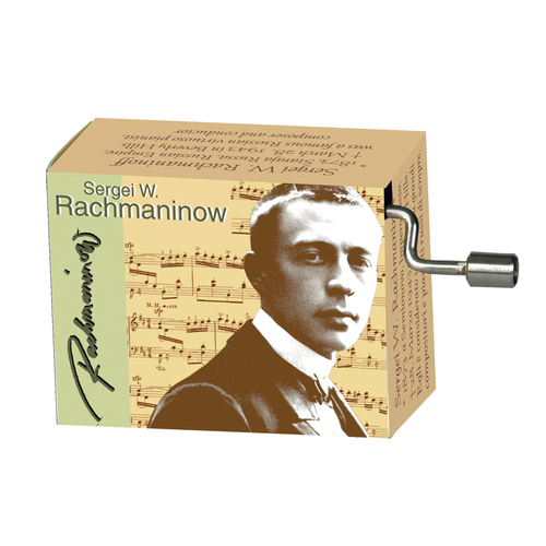 Classical Composers Hand Crank Music Box (Rachmaninow- Rhapsody on a Theme of Paganini)
