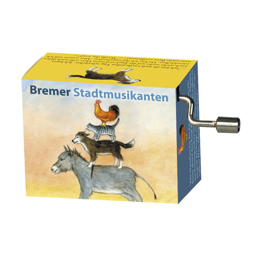 Modern Designs Hand Crank Music Box- Bremer Stadtmusikanten (Beethoven- Fur Elise) image
