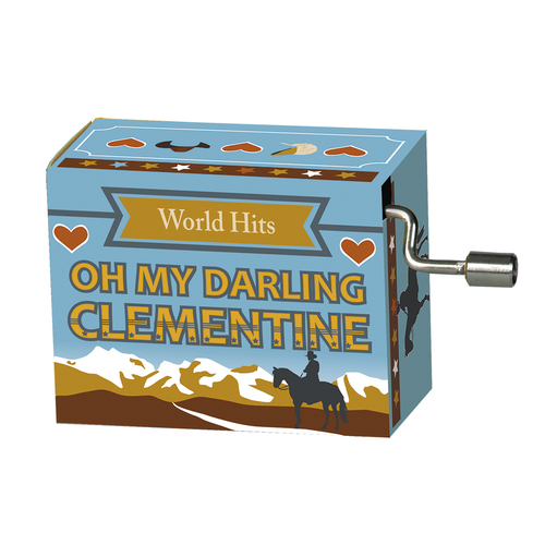 World Hits Hand Crank Music Box (Oh My Darling Clementine)