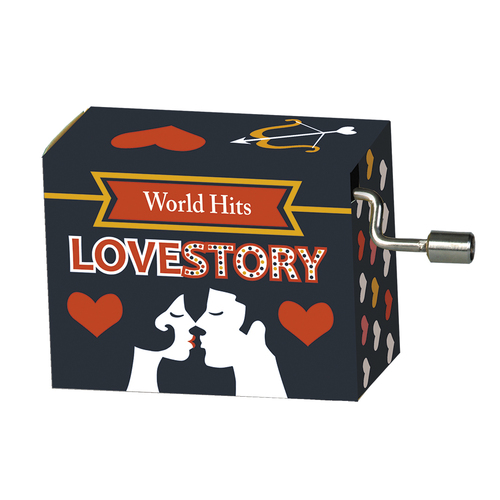 World Hits Hand Crank Music Box (Love Story)