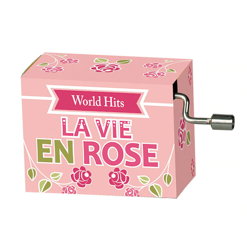World Hits Hand Crank Music Box (La Vie En Rose)