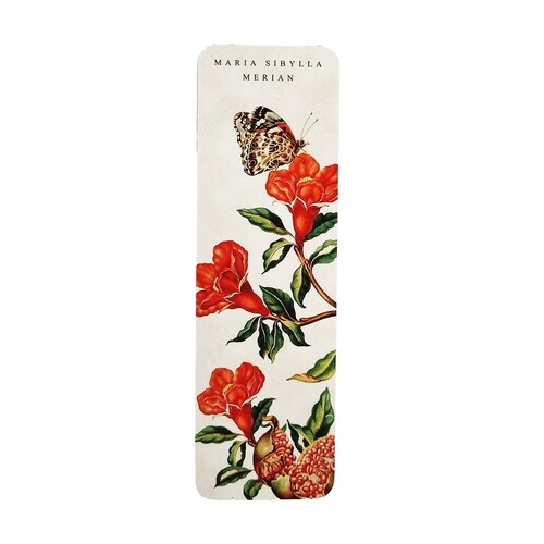 Bookmark- Maria Sibylla Merian (Butterfly & Pomegranate)