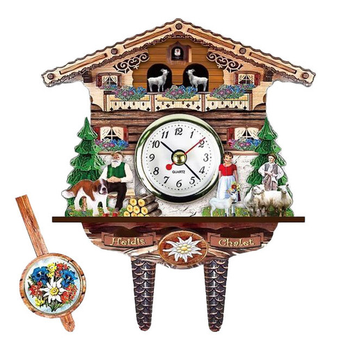 Heidi House Chalet Mini Wall Clock 21cm