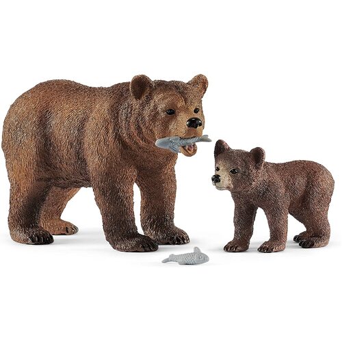 Grizzly Bear Mother & Cub image
